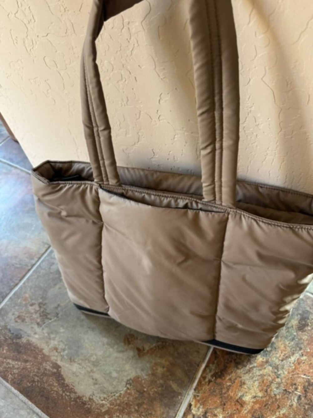 Calpak Luka Expandable Laptop Tote in Chocolate - Picture 3 of 4